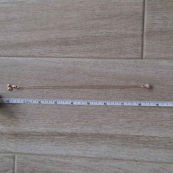 Monica Vinader Fiji Button Diamond Necklace, rose gold - Picture 2 of 10